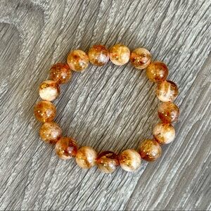 Natural Citrine Crystal Beaded Bracelet